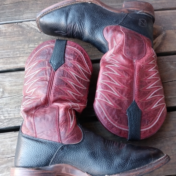 NOBLE OUTFITTERS Men's Operator Loader Square Toe Western Boots black le… - Picture 9 of 10